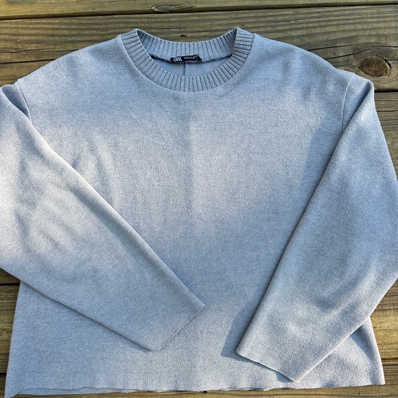 Zara soft sweater, mid-grey, size L - Picture 3 of 10